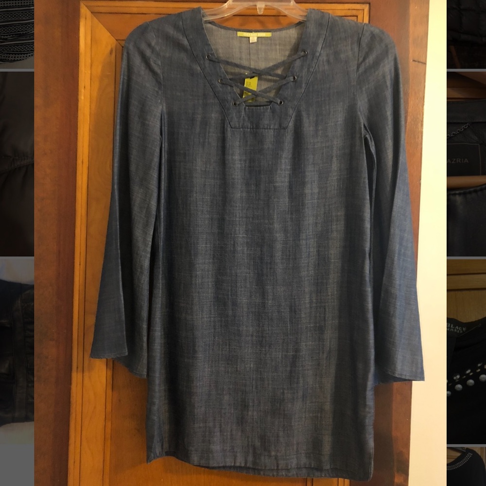 Gianni Bini chambray shirt dress.